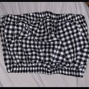 Never Worn - Plaid Tube Top